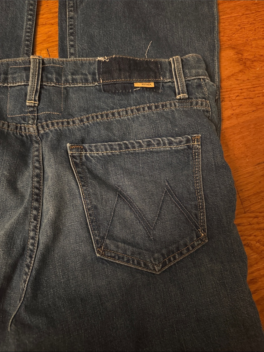 NWT MOTHER Straight-Leg women’s Scooter Ankle in Big Tipper wash size 28 - Picture 3 of 4